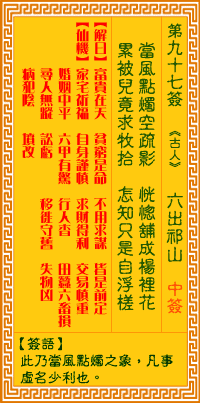 第97签：六出祁山