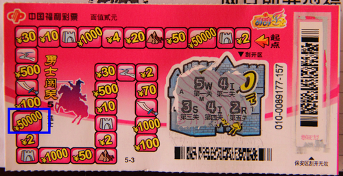 梦见买刮刮乐中奖是什么意思